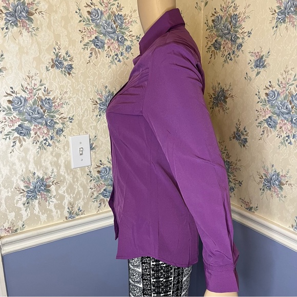 Back to Basic Couture Long Sleeve Purple Button Down Dress Shirt, NWOT - Picture 7 of 12